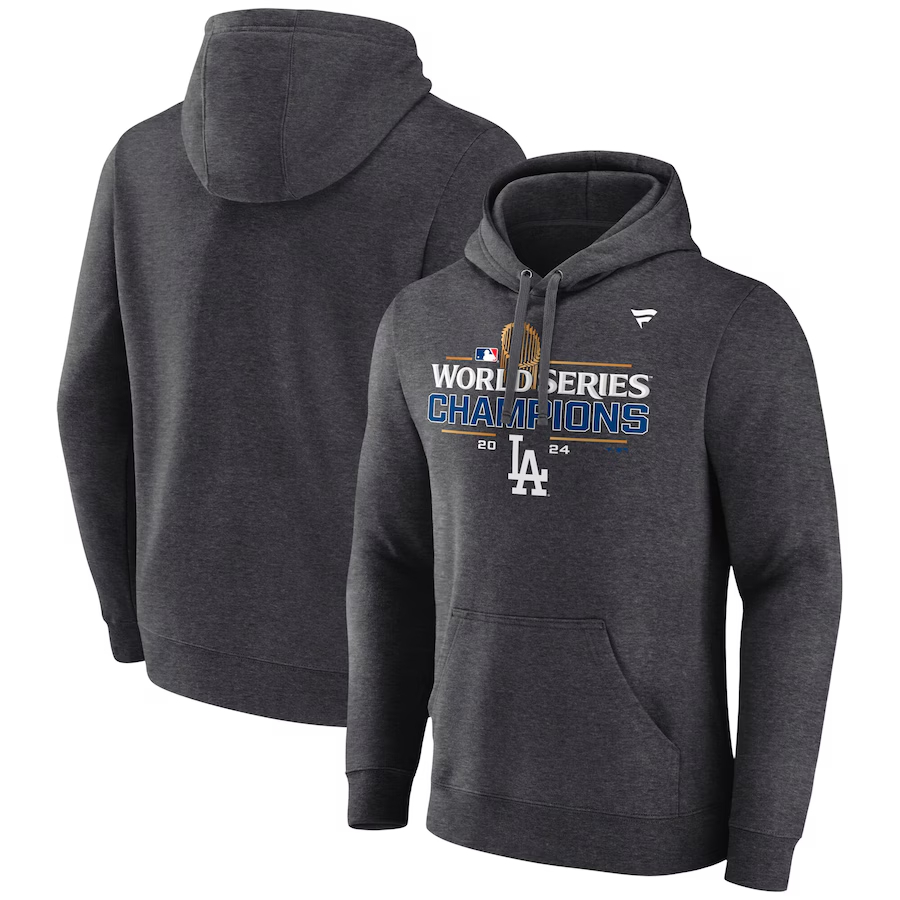 Men Los Angeles Dodgers 2024 MLB World Series Champions black hoodie style 3